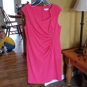 Calvin Klein Ruched Sheath Dress